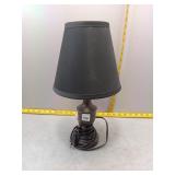 Bronze-Toned Table Lamp with Shade