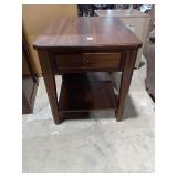 Wooden End Table with Drawer