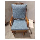 Wooden Glider Chair with Cushion