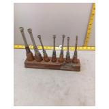 Punch Set with Wooden Stand