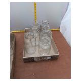 Lot of 7 Ball and Mason Clear Glass