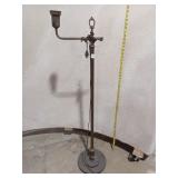 Ornate Brass Bridge Arm Floor Lamp
