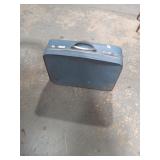 Mid-Century Powder Blue Hard Shell Suitcase