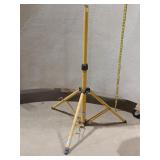 Adjustable Yellow Metal Tripod Stand - 40" Height