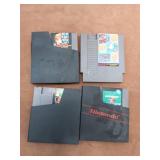 Lot of 4 Classic Nintendo NES Game Cartridges