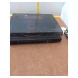 Black Turntable w/ Dust Cover & Tonearm