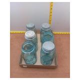 Aqua Ball Mason Jars