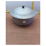 Vintage Hammered Cast Aluminum Dutch Oven