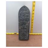 Vintage Cast Iron Embossed Landscape