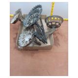 Vintage Ornate Cast Iron Wall Brackets - Lot of 2