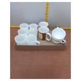 Vintage Milk Glass Mug and Cup Collection