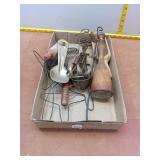 Vintage Primitive Farmhouse Kitchen Utensil Lot
