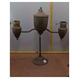 Vintage  Brass Double Student Lamp
