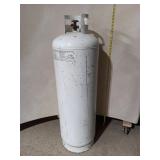 Large 100 lb White Propane Cylinder