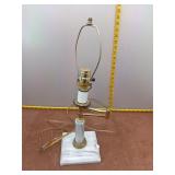Vintage-Style Brass Swing Arm Table Lamp