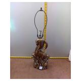 Vintage Mid-Century Ceramic Antelope Lamp Base