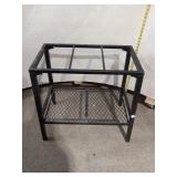 Industrial Heavy-Duty Black Metal Utility Table