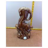 Mid-Century Style Art Deco Brown Glazed