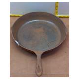 Vintage Lodge No. 10 Three-Notch Cast Iron Skillet