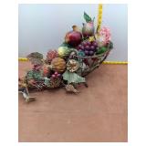 Large Lighted Decorative Harvest Cornucopia Center