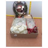 Festive Holiday Decor Bundle - Snowman Wreath & De