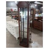 Elegant Arched Bonnet Curio Cabinet