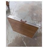 Portable Wood-Grain Folding Picnic Table
