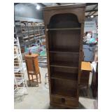 Classic Arched Top Oak Bookshelf