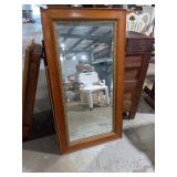 Large  Oak Frame Wall Mirror