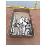 Ornate  25-Piece Silver-Plated Flatware Lot