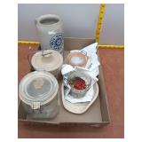 Stoneware & Glassware Lot - Win Schuler, P