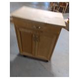 Versatile Rolling Wood Kitchen Cart