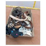 Eclectic Lot: Woven Belts, Rhinestone Hair Bow