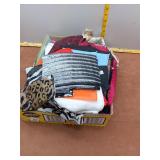 Large Estate Scarf & Fabric Remnant Lot