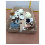 7-Piece Ceramic Figurine and Trinkets