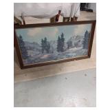 Lembke Mountain Landscape Framed Painting