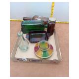Glassware Lot: Jagermeister Bottle & More