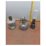 Oil Lamp Trio