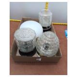 Glass Light Fixture Lot