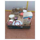 Assorted Glass Jars & Kitchenware