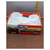 Federal Glass White Milk Glass Snack Plate