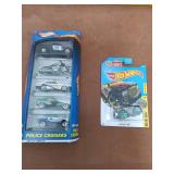 Hot Wheels Lot: Police Cruisers 5-Pack & HW Art