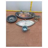 Mixed Lot of 5 Silver-Plated Tableware