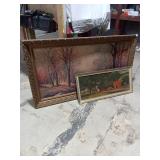 Set of 2 Framed Landscape Art Prints