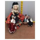 Collection of 4 International Folk Costume