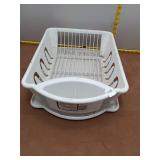 Sterilite Ultra White Dish Drying Rack with Base