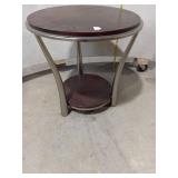 Two-Tier Round Side Table