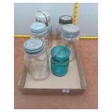Glass Mason Jar Collection - 6 Piece Lot i