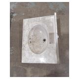 White Cultured Marble Bathroom Vanity Top