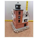 Vintage 1996 Lefton Round Island Michigan Lighthou